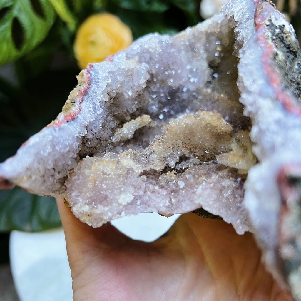 Sparkly Druzy Red Amethyst